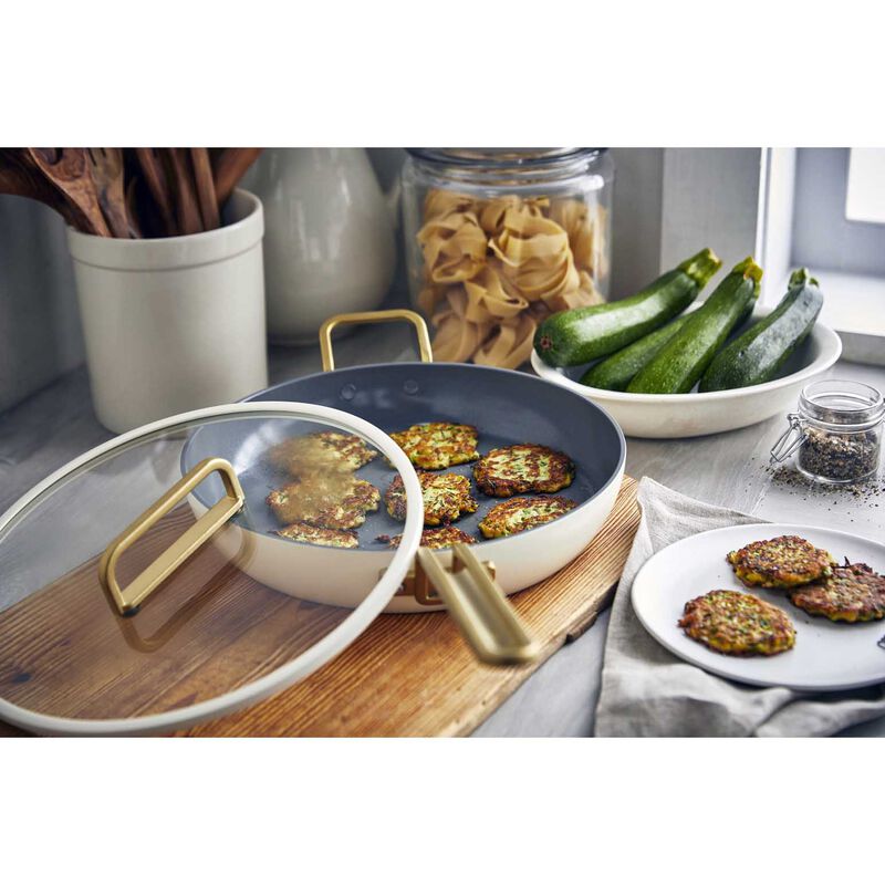 GreenPan Stanley Tucci Covered Frypan 30cm - Carrara White image number 1